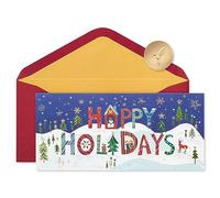 Papyrus Holiday Cards Boxed with Envelopes, Festive Season, Snowy Scene (16-Count)