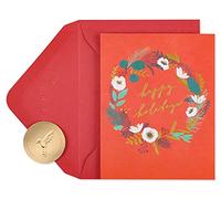 Papyrus Holiday Cards Boxed with Envelopes, Warmest Wishes, Holiday Wreath (20-Count)