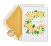 Papyrus Holiday Cards Boxed with Envelopes, Wishes of the Season, Citrus Wreath (14-Count)