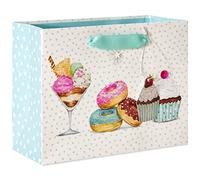 Papyrus Medium Birthday Gift Bag- Designed by Bella Pilar, Desserts (1 Bag)