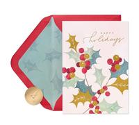 Papyrus Pink Modern Holiday Card (Wonderful Time of Year)
