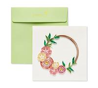 Papyrus Premium Blank Quilling Card (Floral Wreath)