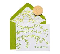 Papyrus Thank You Cards with Envelopes, Branches (20-Count)