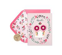 Papyrus Thank You Cards with Envelopes, Lovely Owl (8-Count)