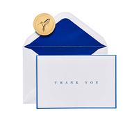 Papyrus Thank You Cards with Envelopes, Navy (16-Count)