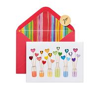 Papyrus Valentine's Day Card (Rainbow Hearts)