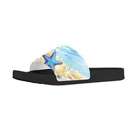 PAQGSREM Colorful Tie Dye Butterfly Mens Womens Slide Sandals Lightweight Open Toe Slippers Comfort Slides for Indoor Outdoor