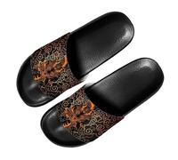 PAQGSREM Colorful Tie Dye Butterfly Mens Womens Slide Sandals Lightweight Open Toe Slippers Comfort Slides for Indoor Outdoor