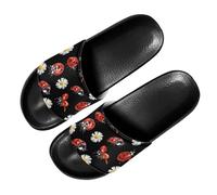 PAQGSREM Colorful Tie Dye Butterfly Mens Womens Slide Sandals Lightweight Open Toe Slippers Comfort Slides for Indoor Outdoor