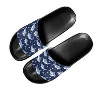 PAQGSREM Colorful Tie Dye Butterfly Mens Womens Slide Sandals Lightweight Open Toe Slippers Comfort Slides for Indoor Outdoor