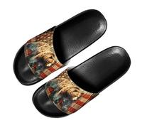 PAQGSREM Colorful Tie Dye Butterfly Mens Womens Slide Sandals Lightweight Open Toe Slippers Comfort Slides for Indoor Outdoor