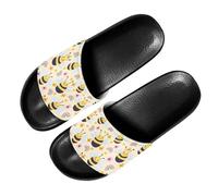 PAQGSREM Colorful Tie Dye Butterfly Mens Womens Slide Sandals Lightweight Open Toe Slippers Comfort Slides for Indoor Outdoor