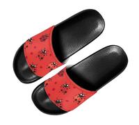 PAQGSREM Colorful Tie Dye Butterfly Mens Womens Slide Sandals Lightweight Open Toe Slippers Comfort Slides for Indoor Outdoor