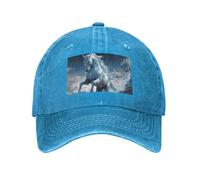 PAQOLSMCKR Baseball Cap for Women Men Blue Ice Horse Dad Hat Golf Baseball Hat Adjustable Trucker Hats