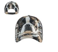 PAQOLSMCKR Baseball Cap for Women Men Dad Hat Golf Baseball Hat Lovely Boston Terrier Dad Cap Adjustable Trucker Hat