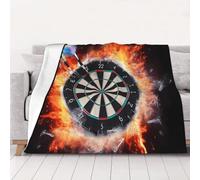 PAQOLSMCKR Bed Blankets 80"x60" Lightweight Flannel Blankets Dart Board Throw Blanket for Sofa Super Soft Warm Fleece Blanket for Couch Travel Camping