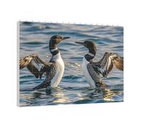 PAQOLSMCKR Building Brick Puzzles Square Loon Birds Building Block Puzzle Personalized Photo Block Puzzles Brick Puzzle for Adults Home Decor Gift