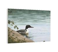 PAQOLSMCKR Building Brick Puzzles Square Loon Nature Birds Building Block Puzzle Personalized Photo Block Puzzles Brick Puzzle for Adults Home Decor Gift