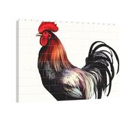 PAQOLSMCKR Building Brick Puzzles Square Rooster Building Block Puzzle Personalized Photo Block Puzzles Brick Puzzle for Adults Home Decor Gift