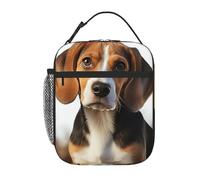 PAQOLSMCKR Lunch Bag for Women Men Portable Insulated Lunch Box Cute Beagle Dog Lunchbox Reusable Tote Bags for Work Picnic