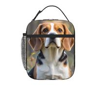 PAQOLSMCKR Lunch Bag for Women Men Portable Insulated Lunch Box Cute Beagle Dog Lunchbox Reusable Tote Bags for Work Picnic