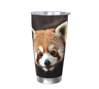 PAQOLSMCKR Stainless Steel Tumbler with Lid 20 Oz acuum Insulated Tumbler Red Pandas Coffee Mug for Travel Reusable Car Cup Double Wall Insulated Cup for Coffee