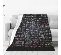 PAQOLSMCKR Throw Blanket 60"x50" Bed Blanket Math Formula Flannel Blankets for Sofa Reversible Plush Blanket Soft Cozy Throw Blankets for Couch Camping All Seasons
