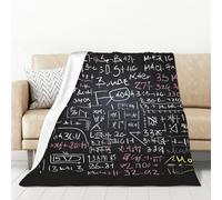 PAQOLSMCKR Throw Blanket Math Formula Flannel Blankets for Sofa Reversible Plush Blanket Soft Cozy Throw Blankets for Couch Camping All Seasons