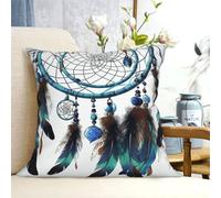 PAQOLSMCKR Throw Pillow Covers 20"x20" Decorative Throw Pillows Native American Dream Catcher Pillow Cover Square Cushion Case Plush Pillow Cases for Living Room Cushion Cover