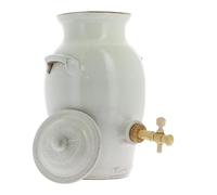 Par Faim de Normandie White Stoneware Vinegar Pot 3L Handmade Pottery Turgis (White)