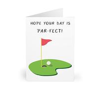 PAR-FECT Golf Lovers' Greeting Card - Golf-Themed Design - Birthday, Father's Day, or Any Occasion