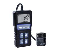 PAR Light Meter for Reef Aquarium, Digital Full-Spectrum Sensor, Waterproof IP68, 400-700nm Spectrum, 100 Groups Data Logging, Calibration Function for Plants