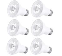 PAR20 E27 Bulb, 7W (Equivalent to 50W) Dimmable LED Light Bulb, PAR20 Energy Saving Light Bulbs (6, Daylight White 6000K)