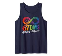 para 67 Days Making A Difference Autism Teacher Support Tank Top