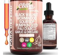 Para Defend Wormwood Black Walnut Cleanse For Humans Drops Liquid Soursop Garlic