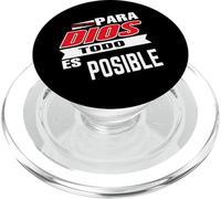 Para Dios todo es posible, Bible Verse Sayings Religious PopSockets PopGrip for MagSafe