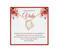 Para El Amor De Mi Vida, Collar De Corazón Para Siempre Alma Gemela Para Mujer, Regalos Para El Día De San Valentín, Aniversario, Navidad O Cumpleaños, De Marido/novio, Regalo Con Tarjeta De Mensaje