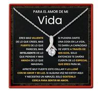 Para El Amor De Mi Vida, Este Hermoso Y Seductor Collar De Belleza Para Mi Alma Gemela, Esposa O Novia, Regalo De Mi Novio, Esposo, Collar De Plata De Oro Y Acero Inoxidable Para Mujer., Stainless