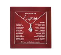 Para Mi Esposa Collar, Regalo Romántico de Esposo, Aniversario Cumpleaños | Romantic collar gift for wife from husband with message card, perfect for anniversary, birthday and special moments