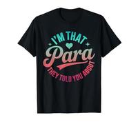 para Teacher Paraprofessional para They Told You About Value Graphic T-Shirt, Men, Black, XL