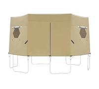 para Trampolín - Toldo Protector Solar Plegable | Cubierta De Sombra Impermeable Y Resistente | Protección Exterior para Jardín Césped Patio Trasero | Refugio UV para Trampolín Y Juego Al Aire L