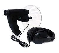 Parabolic Microphone Monocular, Listening Kit with Parabolic Dish, 8 X 20mm Monocular Birds Listening, for Long Range Listening Device Up Monocular Sound Amplif