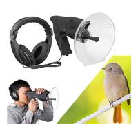Parabolic Microphone Monocular, Monocular X8 Bionic Ear Magnification Monocular Sound Amplifier, Bionic Ear Long Range Birds Listening Telescope 100M