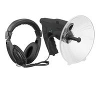 Parabolic Microphone Monocular, Sound Amplifier Ear Bionic Listening Device, Long Range Listening Device up to 300 FT 8X Magnification