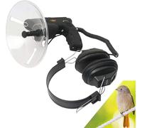Parabolic Microphone Monocular with Headphones, 8X Magnification Sound Amplifier, Long Range Listening Device up to 100m for Bird Watching and Wildlife Observation