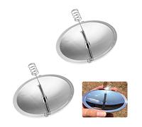Parabolic Mirror, Survival Solar Igniter, Lighting Aid for Outdoors, Parabolic Mirror Fire, Solar Lighter, Make Reflector Fire, Spark Lighter, Outdoor Camping Fire, 2 Pieces, Kiuiom