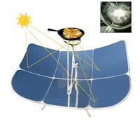 Parabolic Solar Cooker, Foldable 2000W Outdoor Cookware, Iron Bracket for Cooking, Boiling Water, and Heating, Ideal for Camping and Outdoor Use