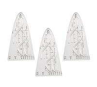 Parabolic Stencil Cosine Ruler with Ergonomic Grip for Technical Drafting & Calculus Studies, Geometry Tool Advanced Cosine Geometry Ruler with Parabolic Stencil for Academic Research & Engineering