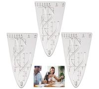 Parabolic Template Math, Curve Template, Parabola Ruler, Parabolic Stencil, Normal Parabola Stencil, for Sinus Cosine Tangents, An Important Aid for Study and Work