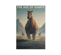 Paraceratherium - An Extinct Ice Age Animal Canvas Poster Wall Art Decor Print Picture Paintings for Living Room Bedroom Decoration 20" L X 30" W